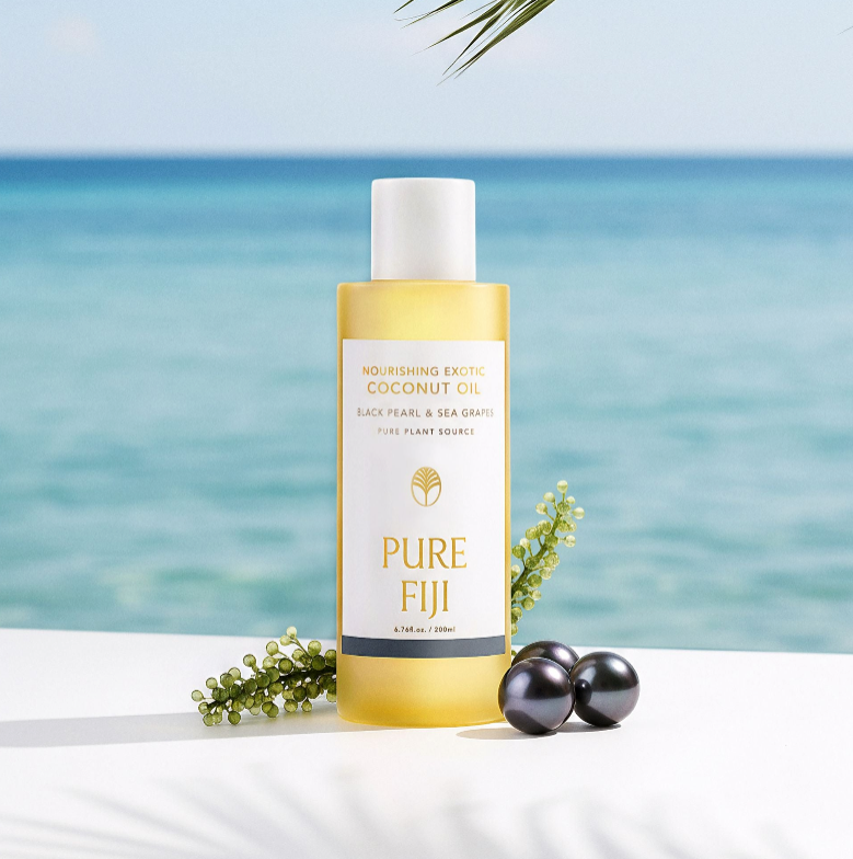 Pure Fiji Black Pearl & Sea Grapes Nourishing Exotic Coconut Oil