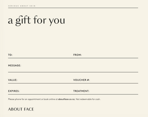 About Face Gift Voucher (in gift box)