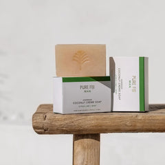 🎁 Pure Fiji Man Handmade Coconut Creme Soap 110g - Citrus Lime & Mint (100% off)