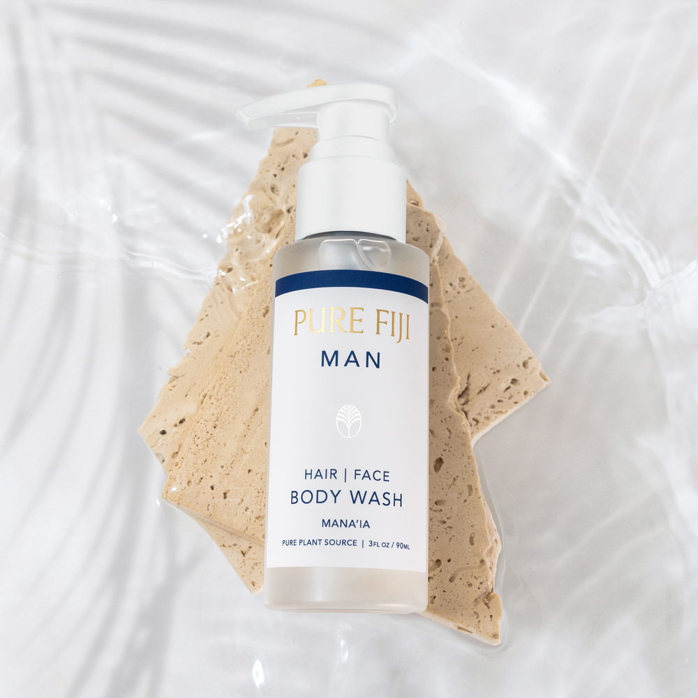 Pure Fiji Man Hair, Face and Body Wash 90ml