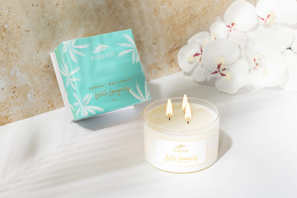 New - Pure Fiji Palm Collection Coconut Wax Candle - 9oz